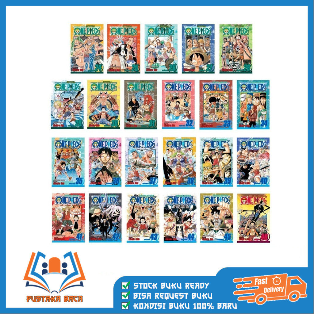 One piece manga, Vol. 1-100 (English)