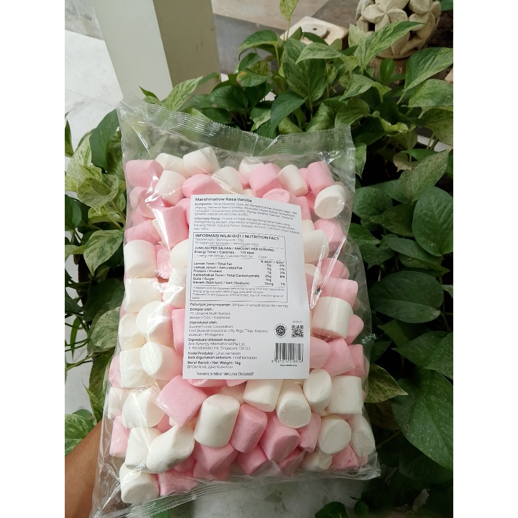

CORNICHE MEGA MARSHMALLOW PINK & WHITE 1KG