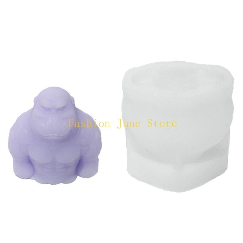 

N5KA Epoxy Handmade Soap Mold Chimpanzees Decor Mold for DIY Decoration Making Soap Melt Resin Polymer Clay