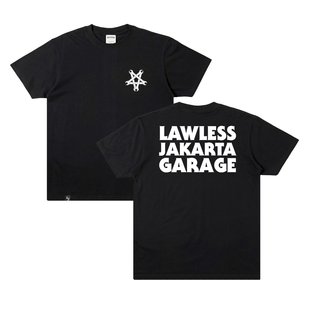 (HOT) Lawless Jakarta Garage - Spanners T-shirt - Black