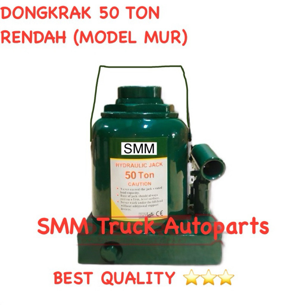 Dongkrak 50 TON Rendah Hydraulic Jack Short Model Mur Truk Fuso Hino Kualitas Bagus Best QualityCO