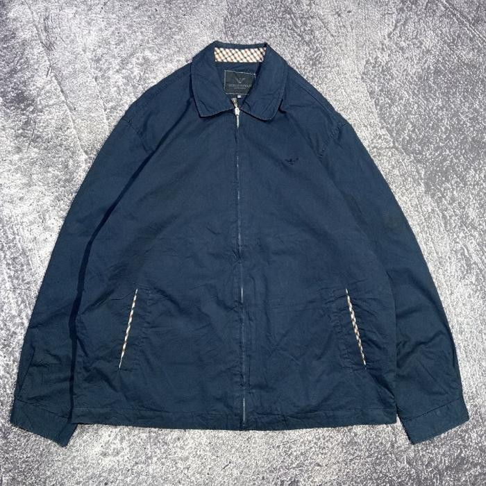 Jaket casual Harrington GIORGIO ARMANI navy bagus size xxl