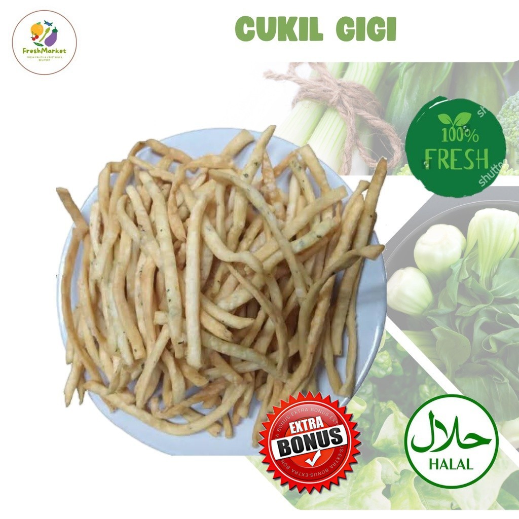 

Cukil Cucuk Gigi Gurih 250 Gram Sayurinstant