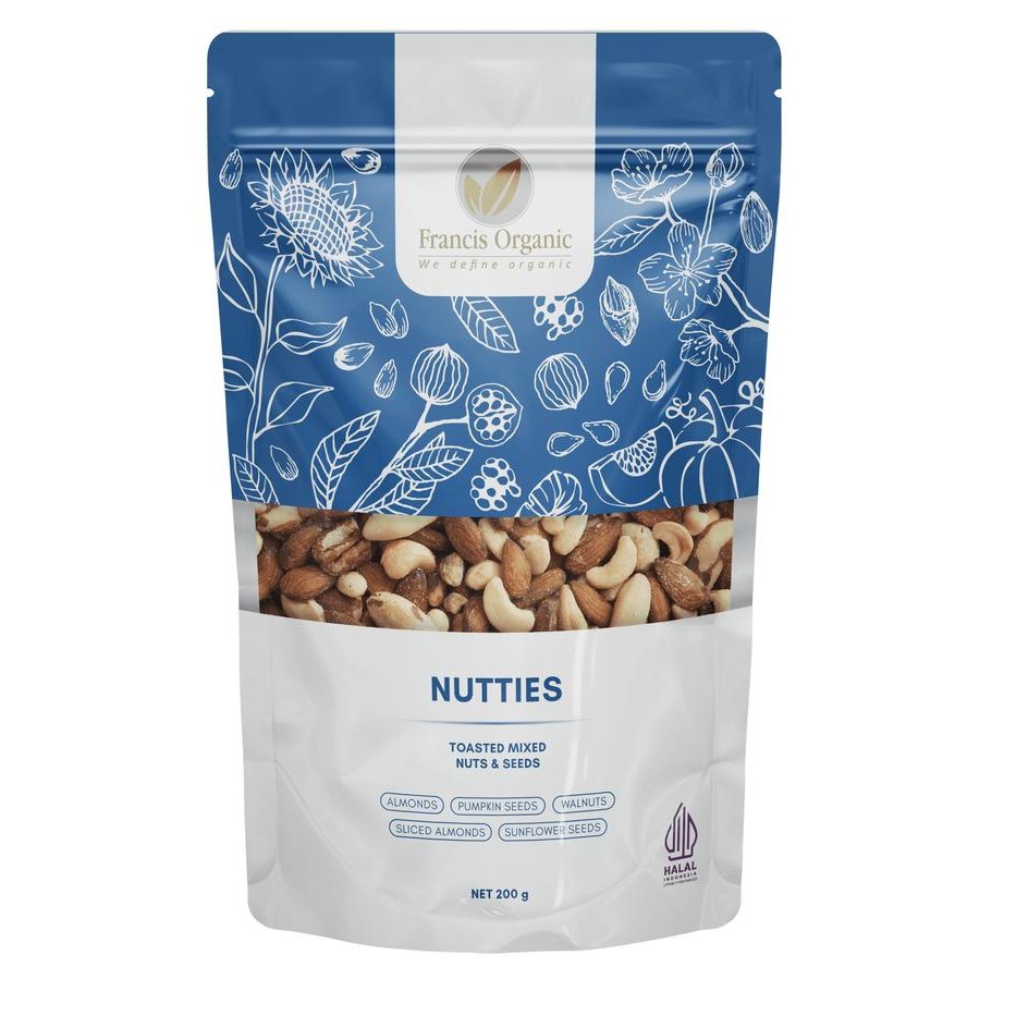 

Francis Nutties Toasted Mixed Nuts Seeds 200g