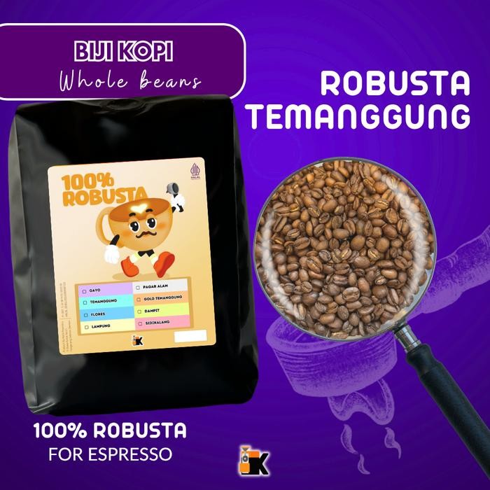 

Kopi Fine Robusta Temanggung by Kieta Coffee 1kg - Biji, 100gr
