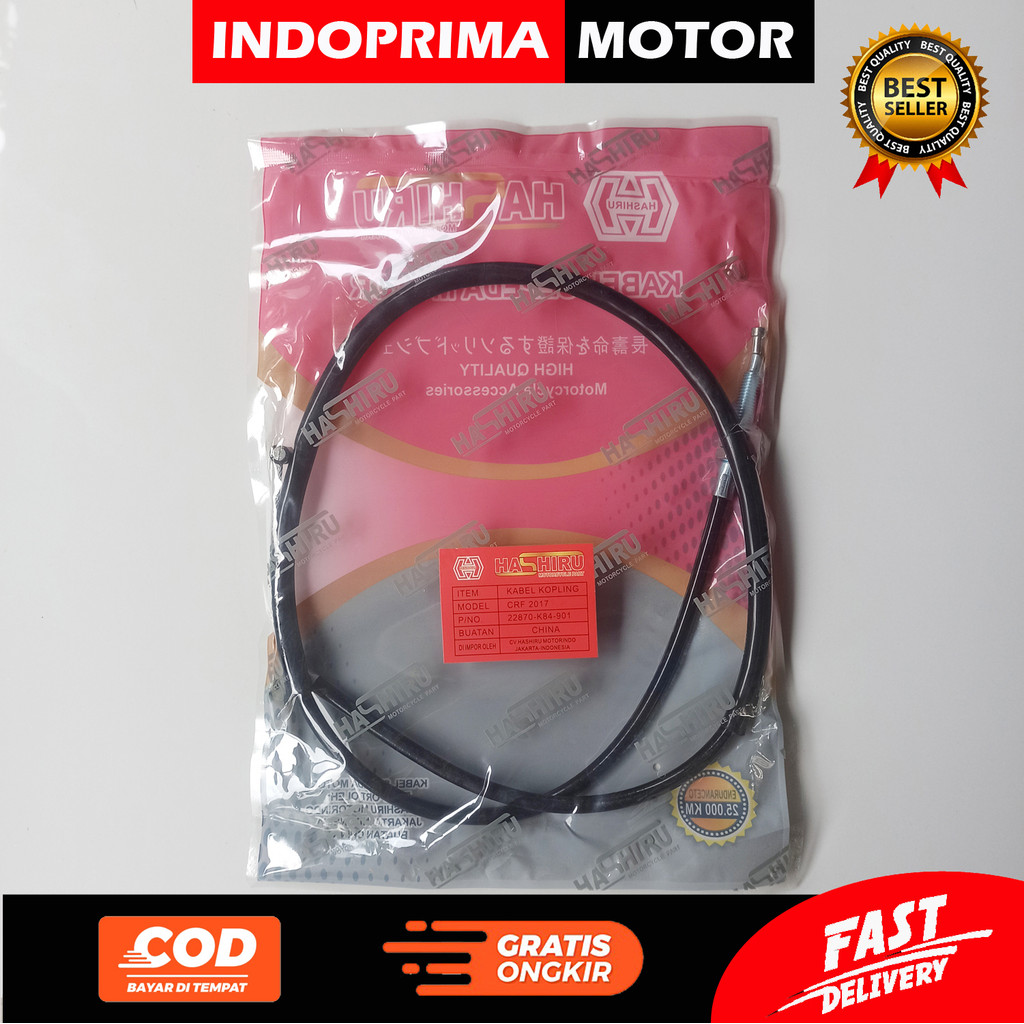 HASHIRU KABEL KOPLING CRF 2017. TALI KLOS HONDA CRF TAHUN 2017 K84