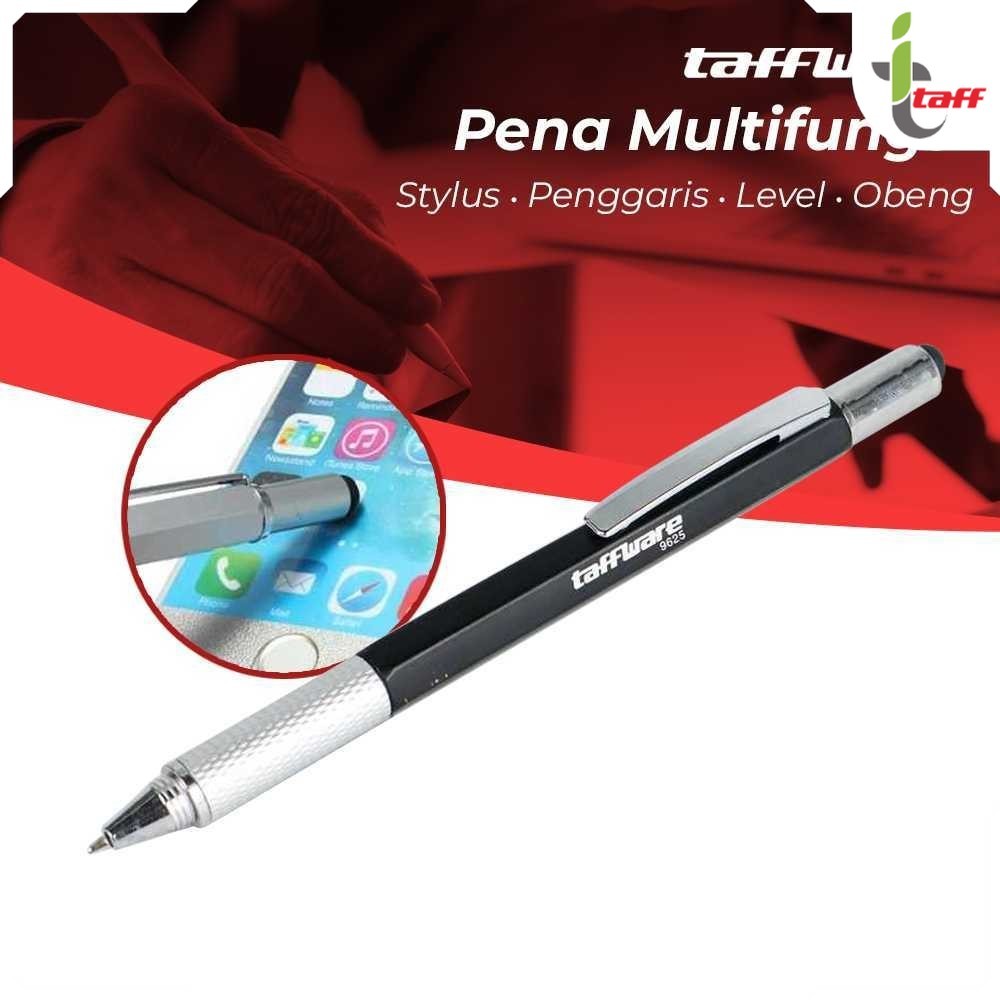 

Taffware Pena Multifungsi Plastik Stylus Penggaris Waterpass Obeng - 9625