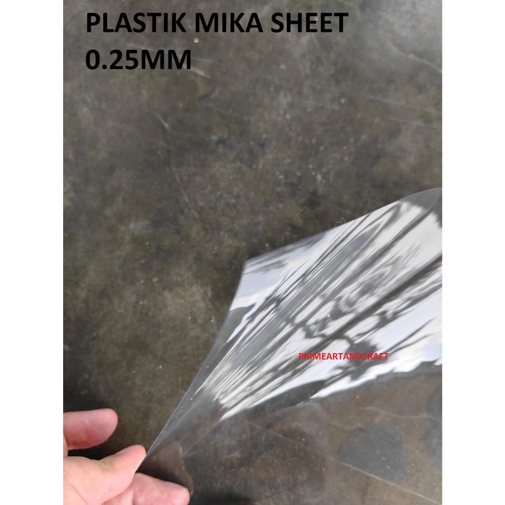 

Mika sheet lembaran 0.25mm ukuran A3/A2