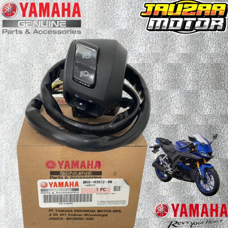 SWITCH HANDLE  SAKLAR KIRI NEW VIXION R R15 V3 VVA R15 V4 M BK6-H3972-00 ORIGINAL YAMAHA