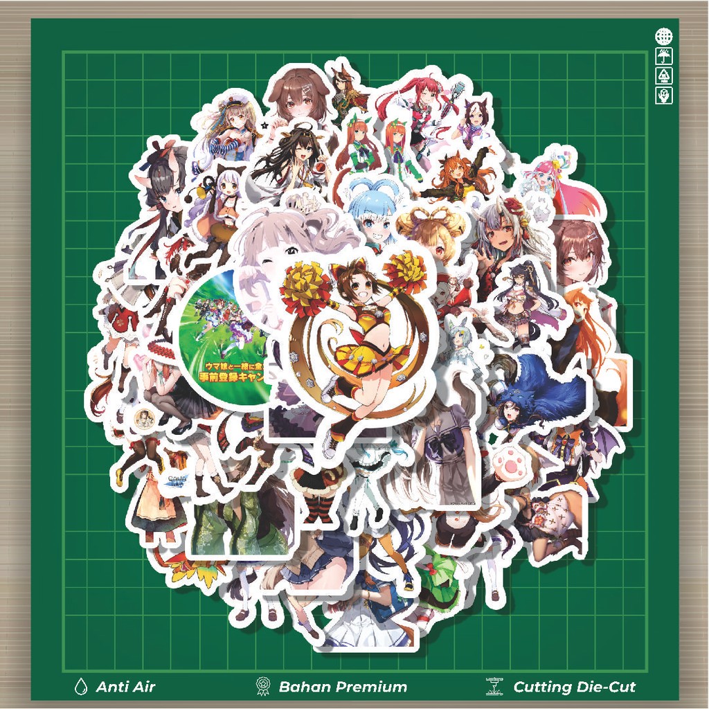 

HOT 50 PCS STIKER Stiker Anime Pretty Derby Stiker Fashion Cars Decal Dingin Kartu Album Custom Vinyl Anti Air- Sticker Aesthetic Buku Journal Koper Casing HP Tablet Laptop Helm Motor Botol Minum