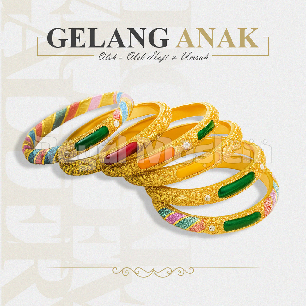 Gelang Oleh Oleh Umroh Haji Gelang Anak keroncong India Pakistan Kroncong