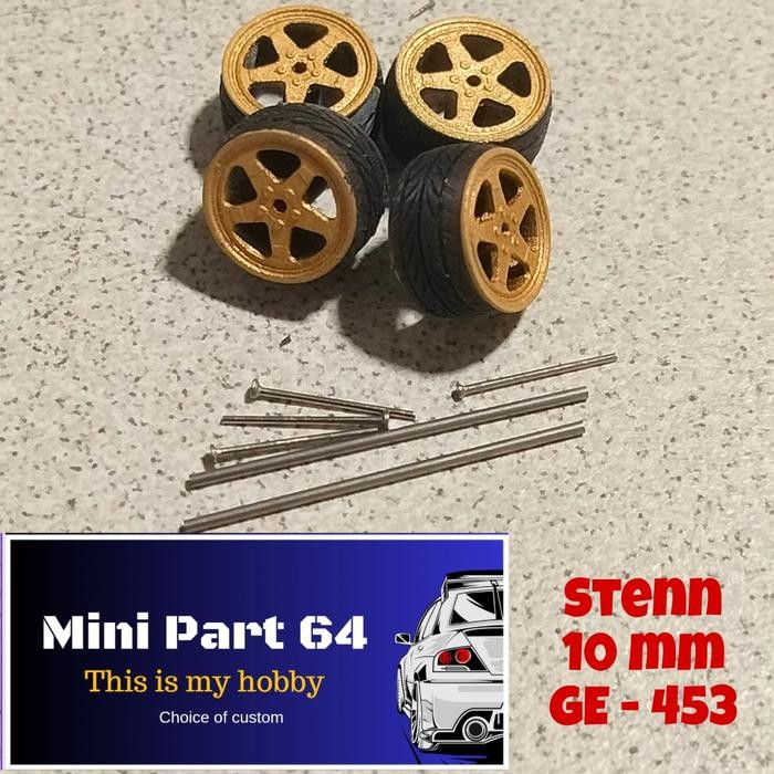 Diorama Diecast Ban 10mm GE-453 Miniatur Skala 64