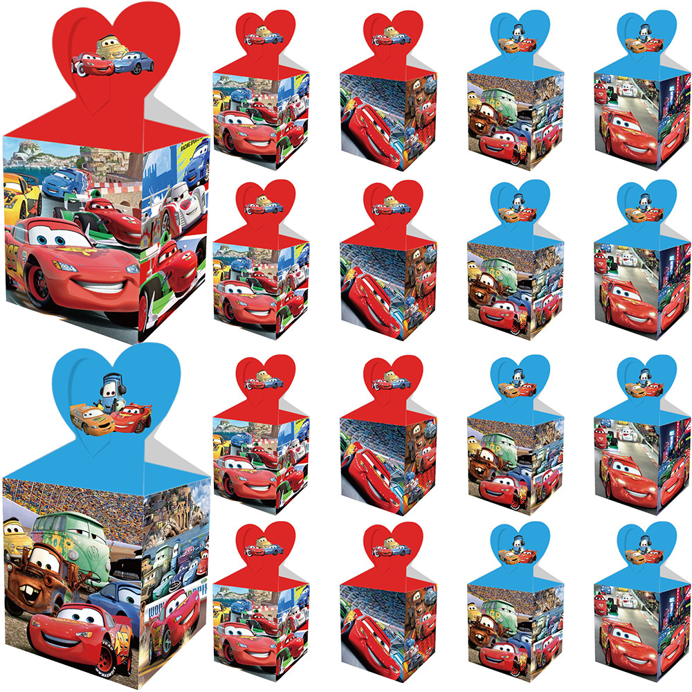 

Mcqueen Lightning Car Candy Box Race Car Cookies Chocolate Snacks Box Popcorn Box Gift Bag Kid Birthday Party Favors Baby Shower
