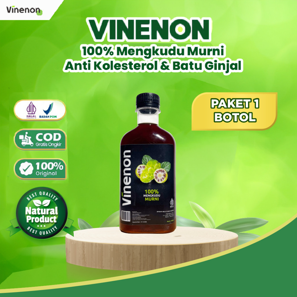 

VINENON - Cuka Mengkudu untuk Hancurkan Batu Ginjal & Melancarkan Purin dalam tubuh - 1 Box