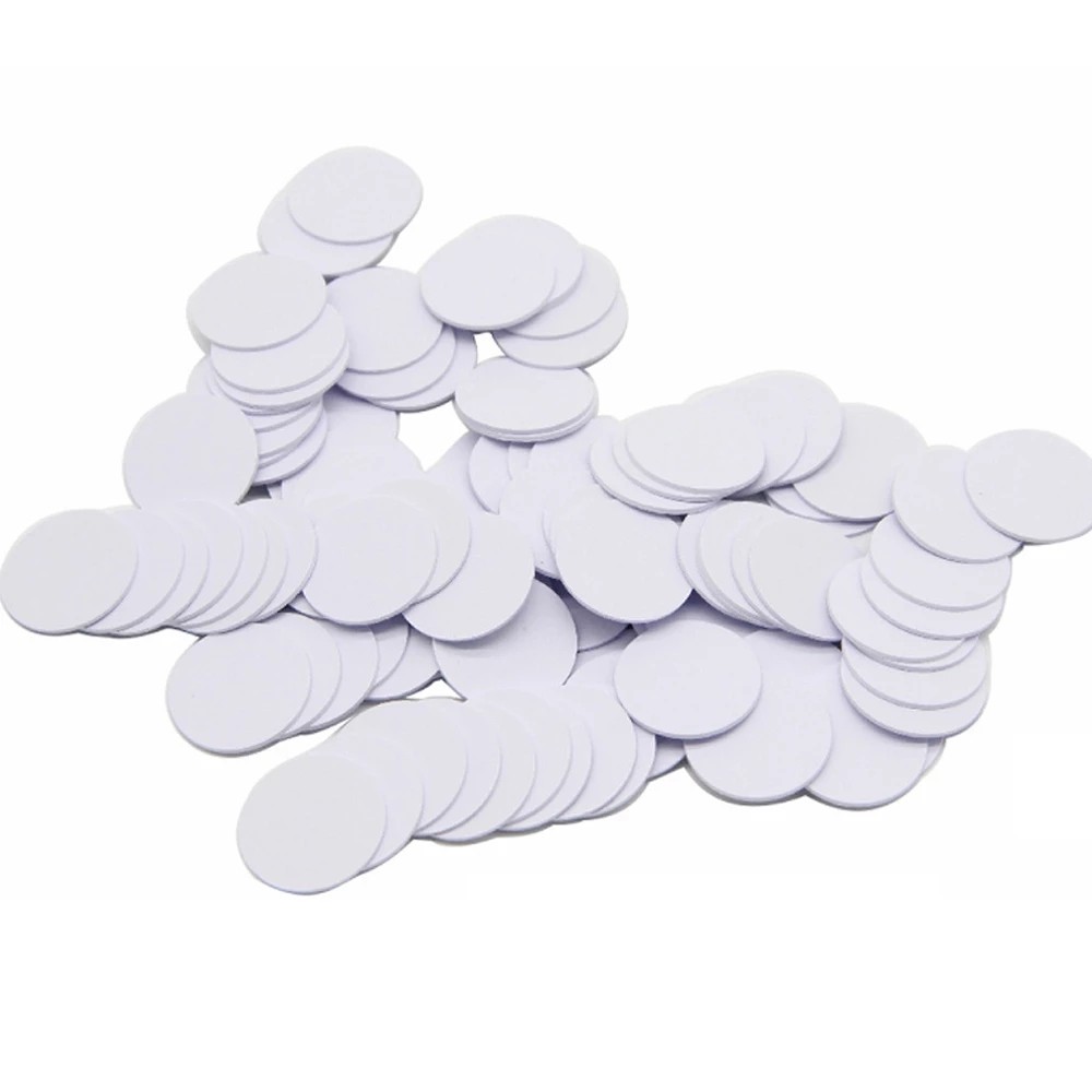 

Diameter 25MM 5Pcs ID EM4305 T5577 Duplicator Copy 125KHz RFID Proximity White Blank Rewritable Writable Copiable Clone Card