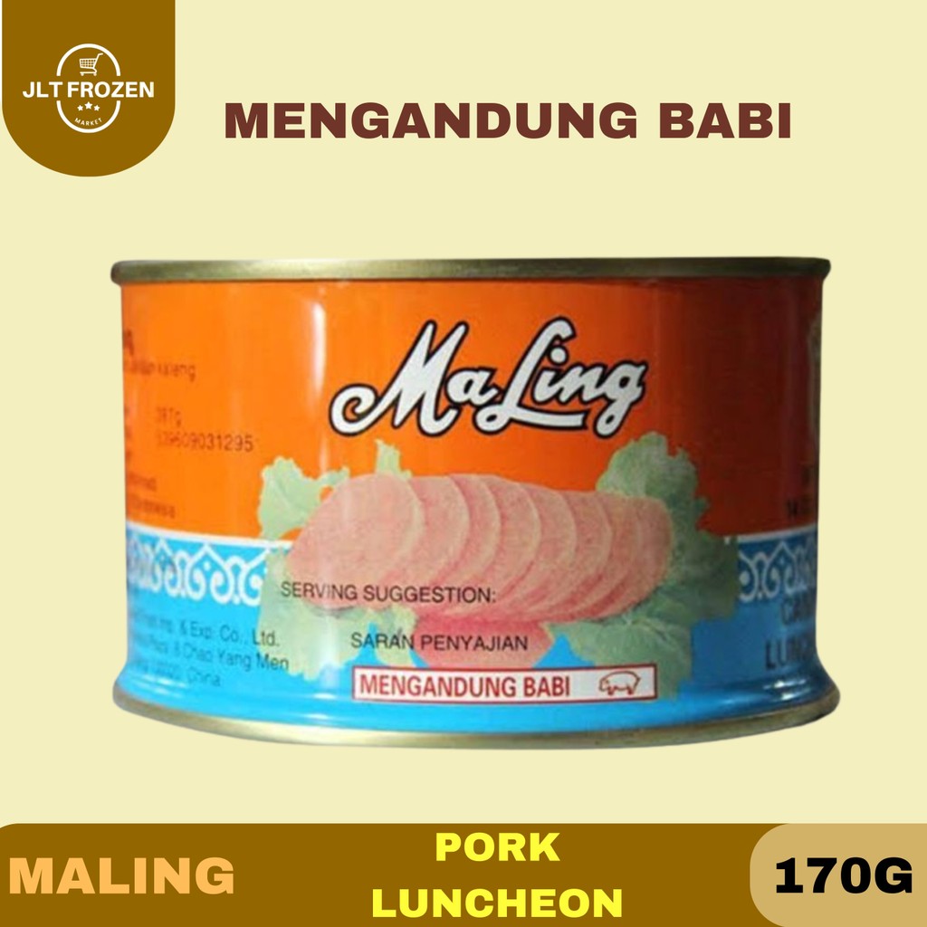 

Ma Ling / Maling Kemasan 170g Canned Pork Luncheon Meat Daging Babi
