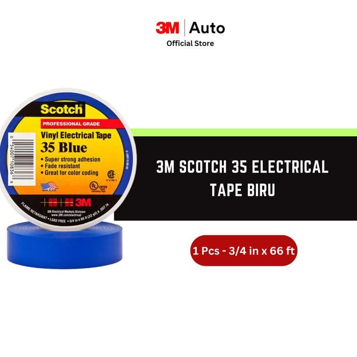 

MUMPUNG PROMO Isolasi Listrik 3M Scotch 35 Vinyl Electrical - Biru - 19mm x 20mTERLARIS