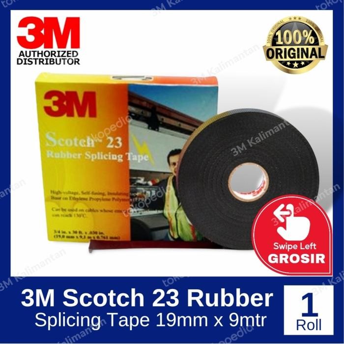 

MUMPUNG PROMO 3M Scotch 23 Isolasi Karet Rubber Splicing Tape AsliTERLARIS