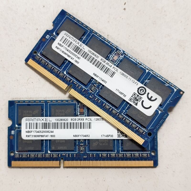 RAMAXEL RAMS DDR3 8GB 1600MHz Laptop memory ddr3 8GB 2RX8 PC3L-12800S-11 SODIMM Notebook memoria 1.3