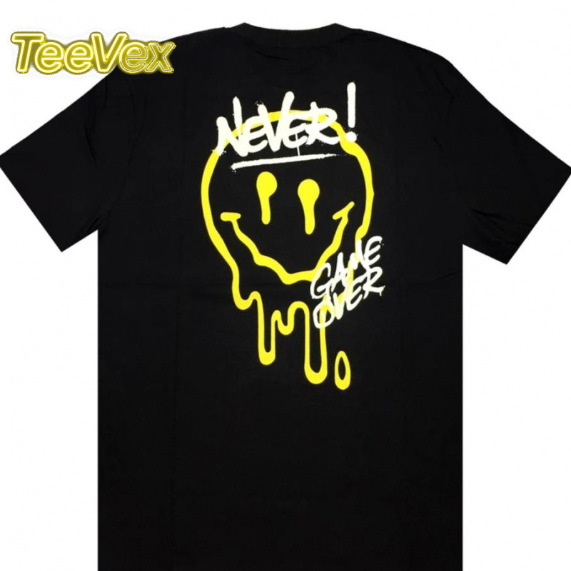 Fashion Reguler Fit Kaos bermotif TC Sablon Digital Kaos Katun Premium Hitam | Desain Keren dengan G