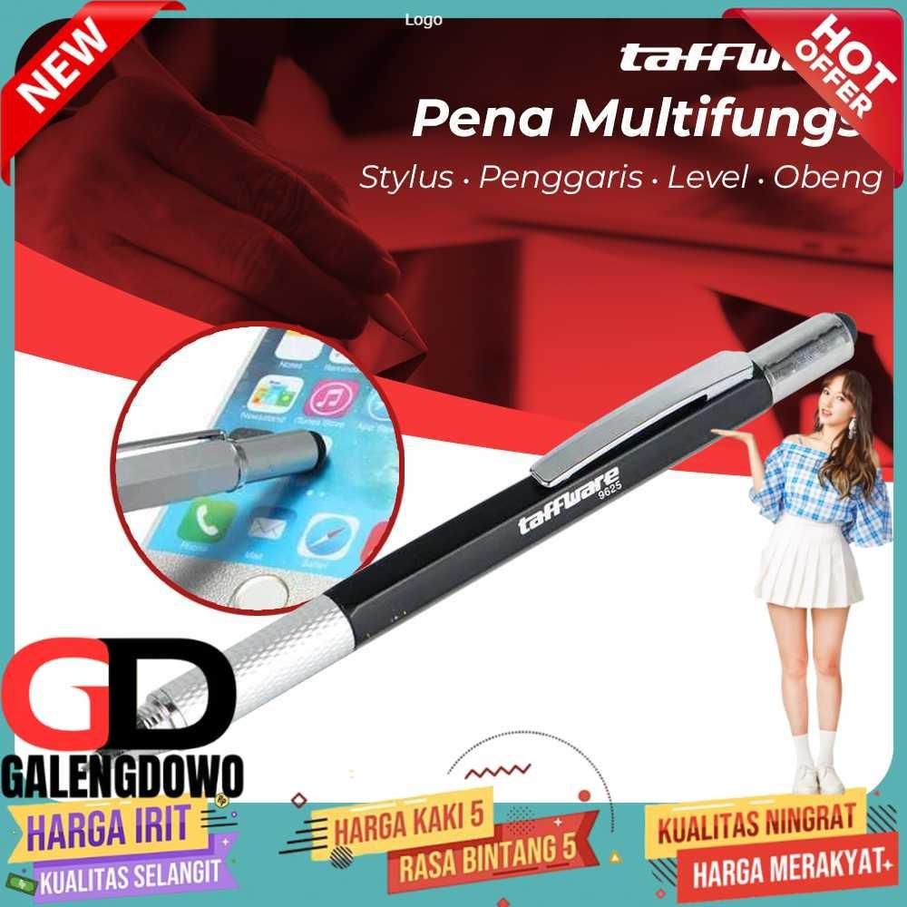 

Taffware Pena Multifungsi Plastik Stylus Penggaris Waterpass Obeng - 9625