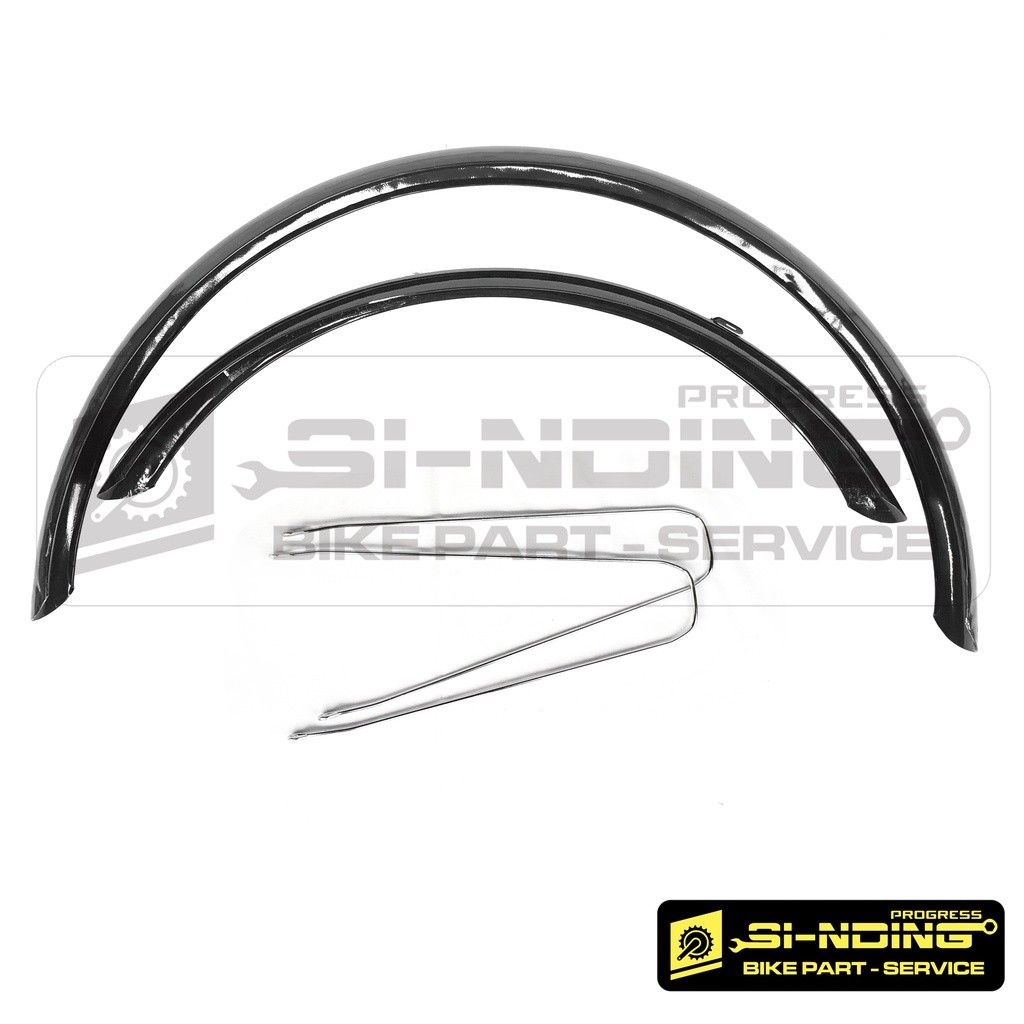Mud Guard Fender Spakbor Slebor Sepeda MTB Federal Citybike 26 Inch Hitam Glossy