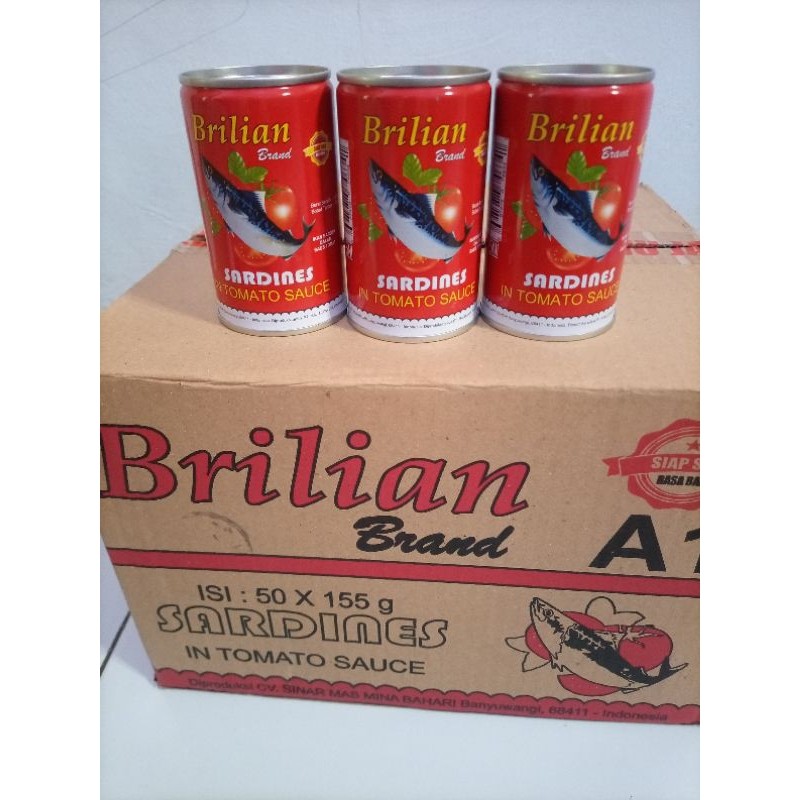 

Sarden Brilian 155gr Paket Hemat isi 8pcs-24pcs
