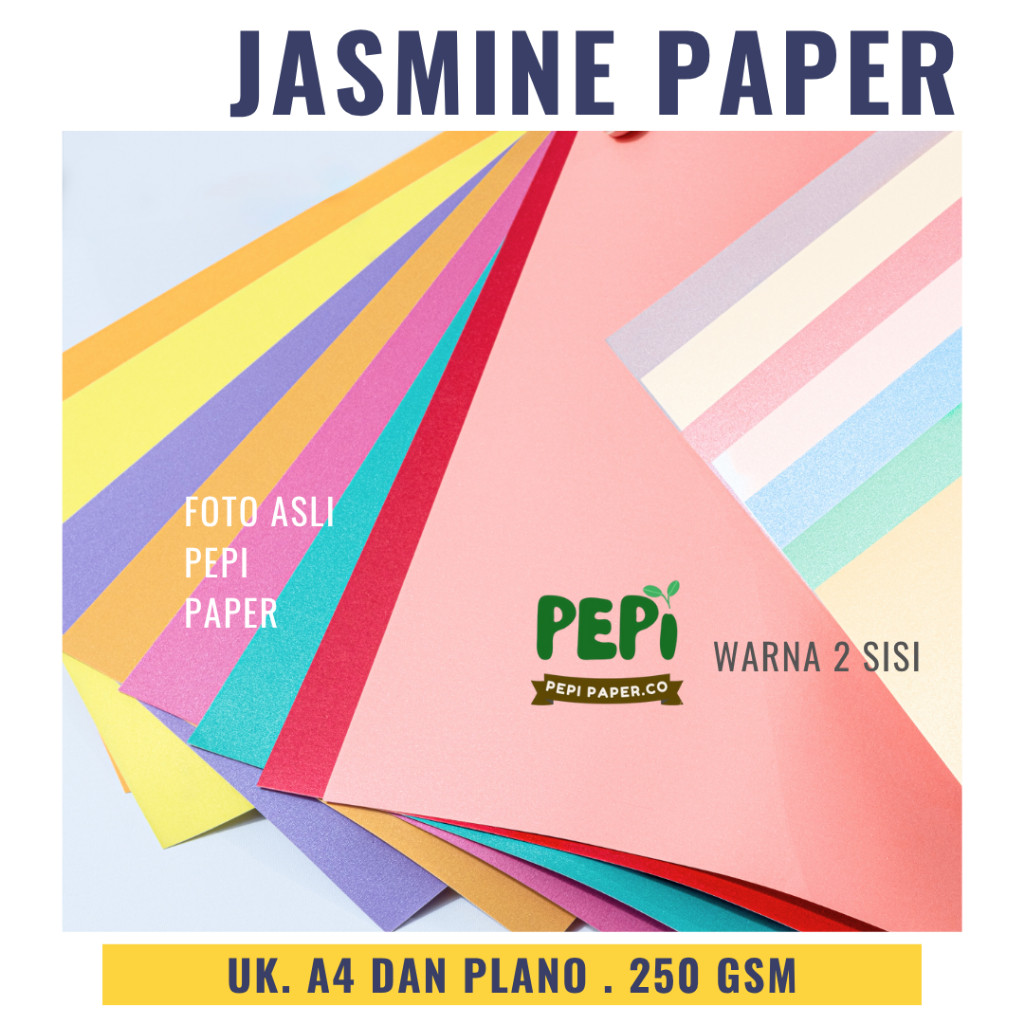 

( 5 Lembar ) Kertas Jasmine Paper 250 GSM A4 & ( 1 Lembar ) Kertas Jasmine Paper 250 GSM Plano