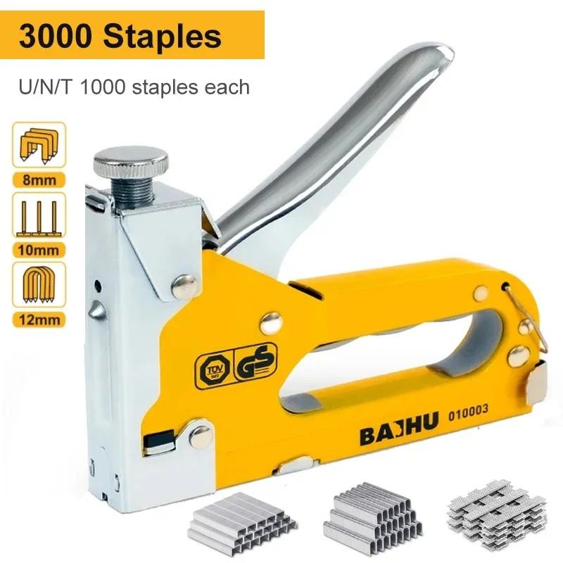 

3 In 1 Stapler Nail Gun Staple Heavy Duty Furniture Tool For Wood Stainless Steel Metal Carpentry Hand Tool For Home/DIY