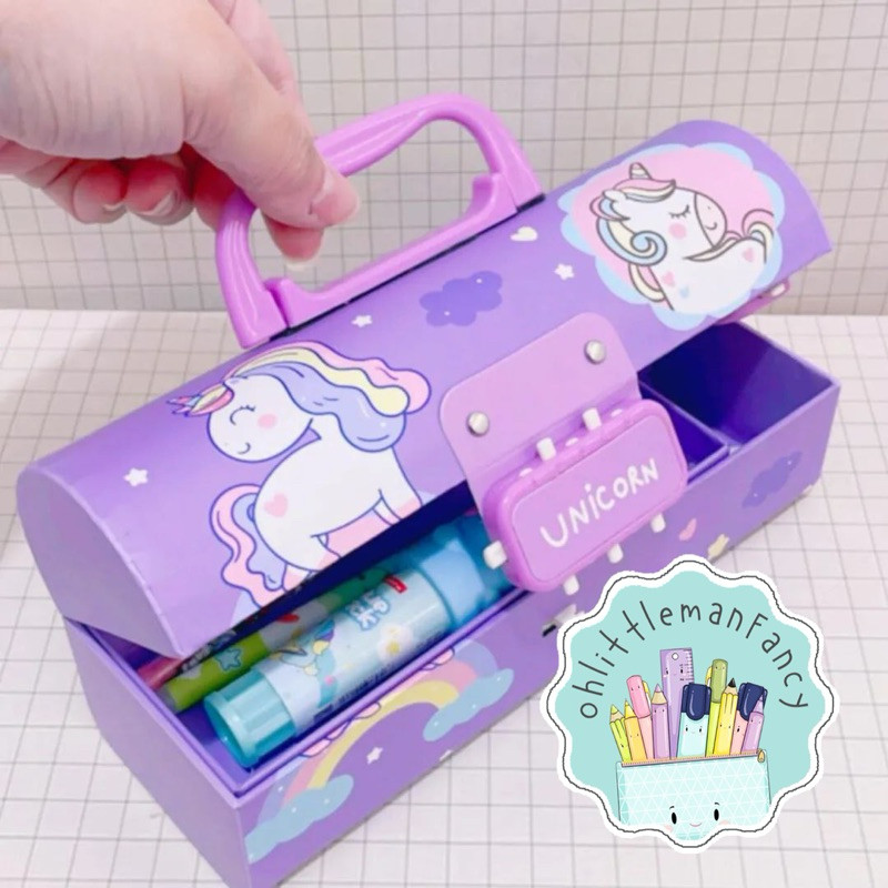 

Tempat Pensil Pakai Kode Password Lengkung -AY12