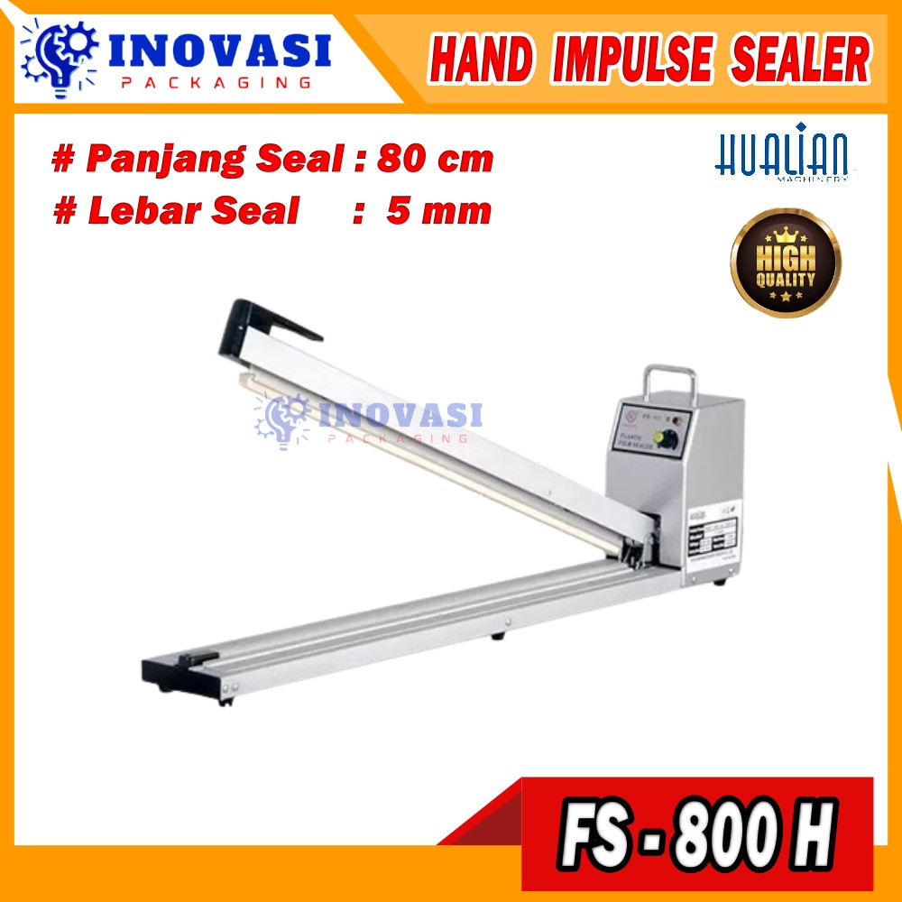 Hand Impulse Sealer FS-800 Mesin Press Perekat Plastik Lebar 5mm