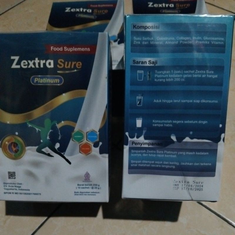 

Paket 4 box zextra sure susu original untuk tulang dan sendi terbaik serta mengatasi saraf terjetit