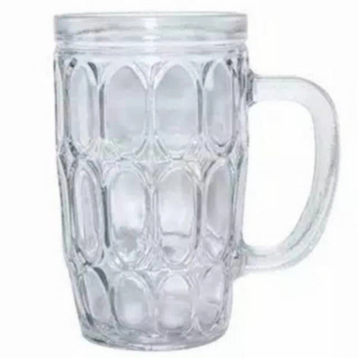 Gelas Jempol / Gelas beling Warteg / Gelas beling Jempol Isi 6 Pcs