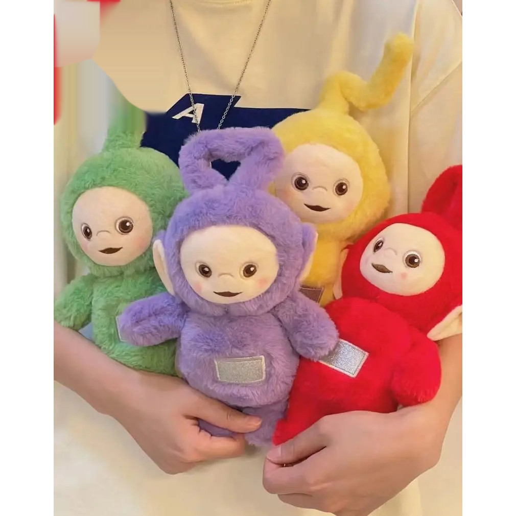 New Teletubbies Laa-Laa & Dispy Plush Doll Soft Posable Action Toy for Kids Birthday Gift Teletubbie