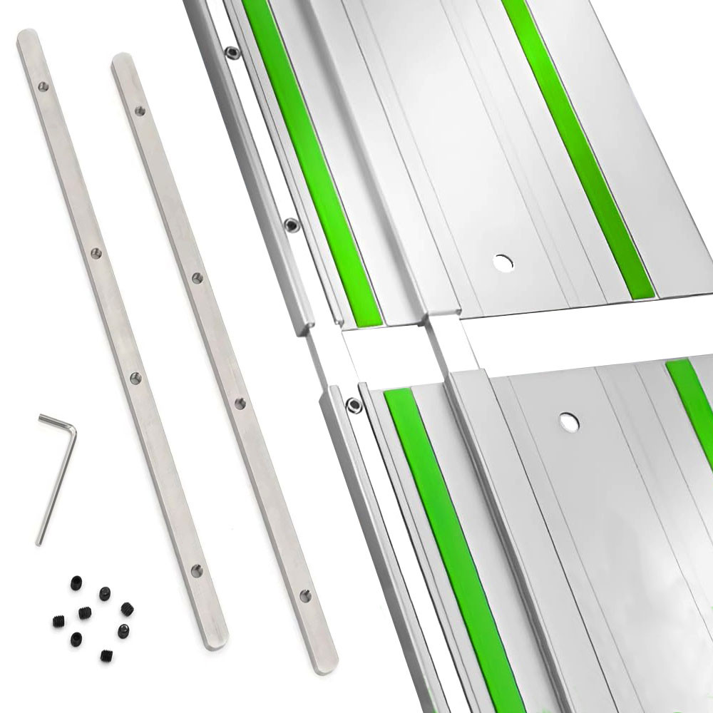 Track Saw Guide Rail Connector Set Replacement Wooden Board Cutting Guide Rail Connector Compatible 