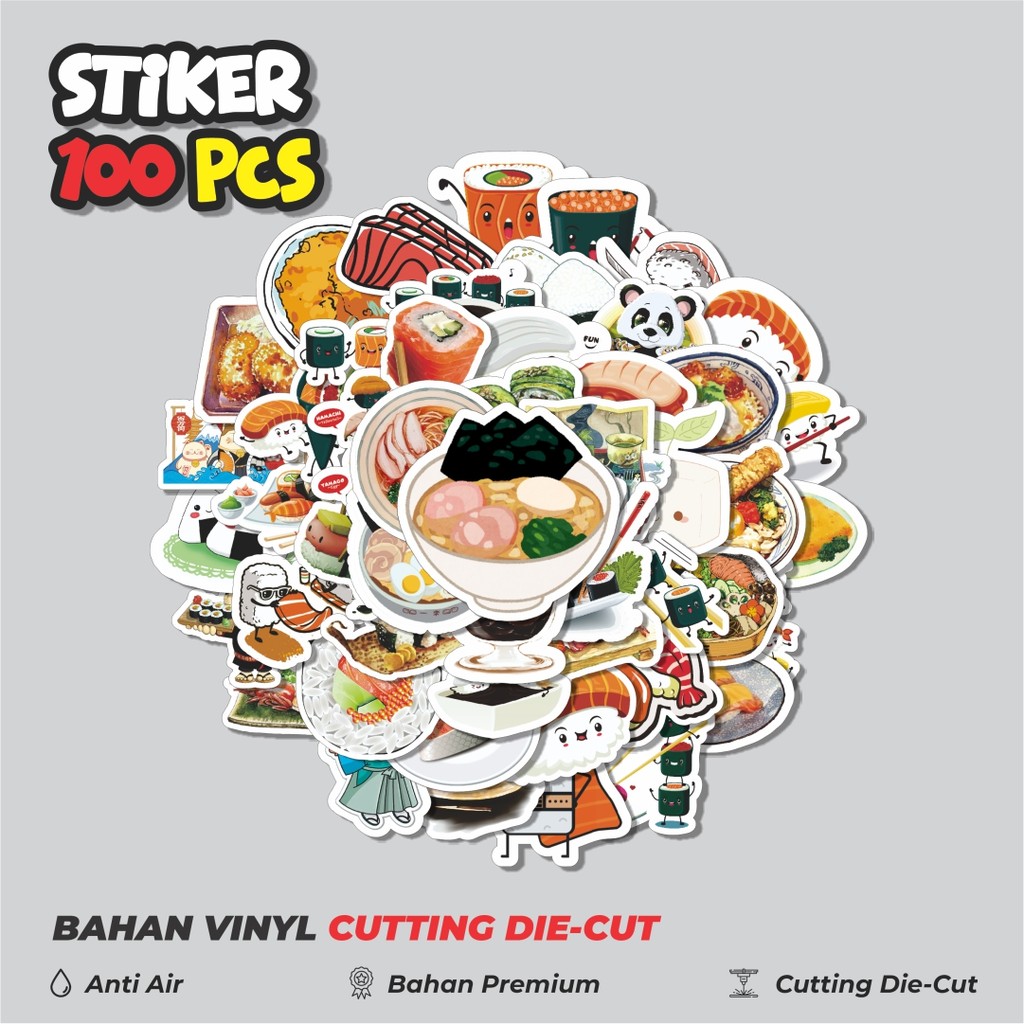 

Terbaru! 50 pcs Stiker Food Series Japan Cuisine Illustration [Ilustrasi Masakan Jepang Seri Makanan] Dekorasi Lucu Kreatif untuk Notebook, Skateboard, HP