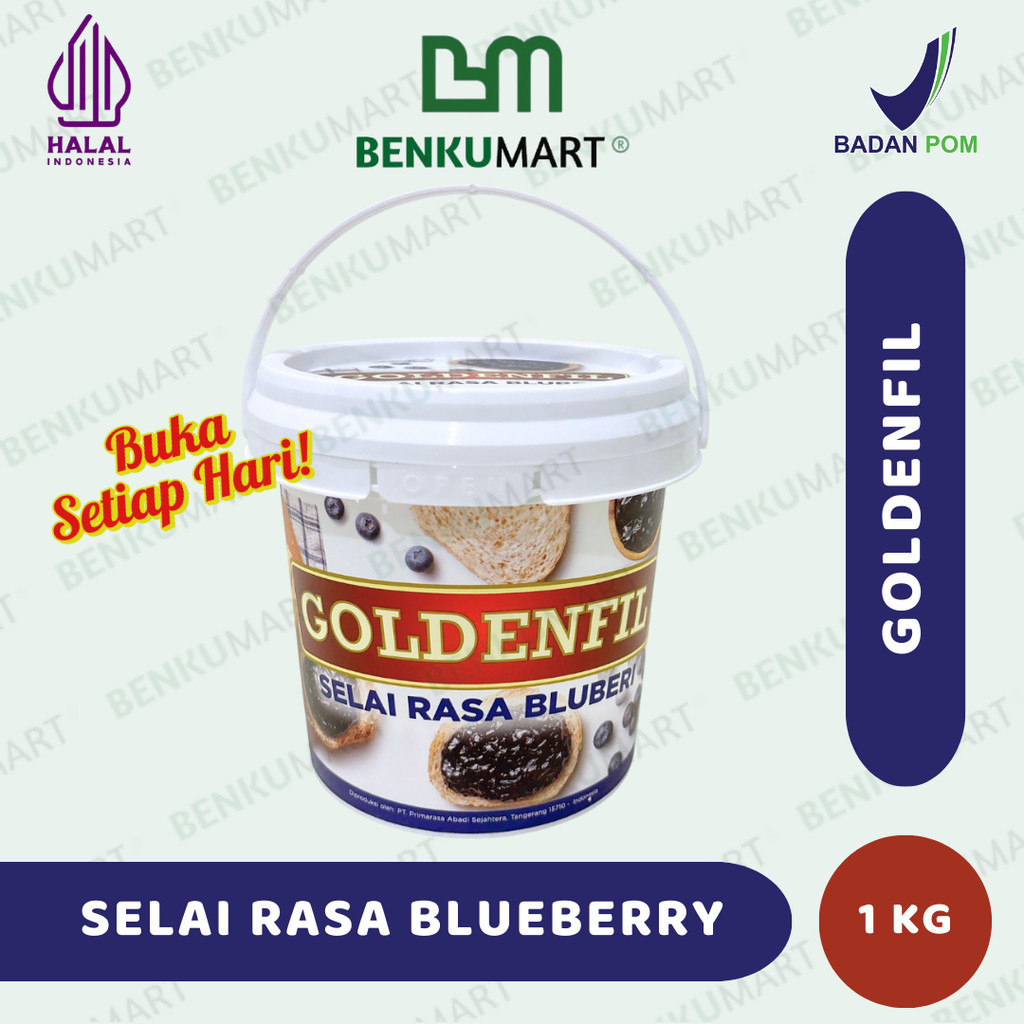 

Goldenfil Blueberry Jam 1kg | Selai Bluberi Goldenfil