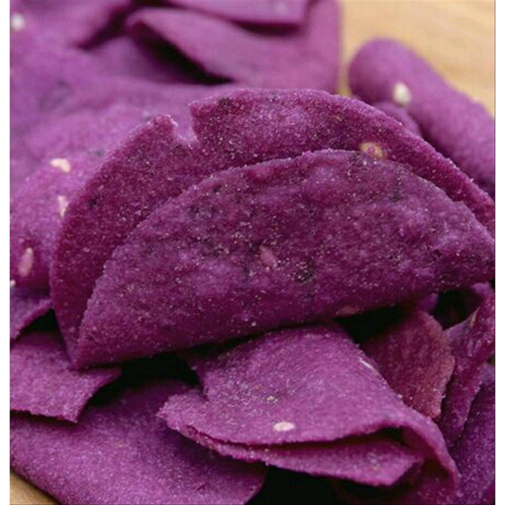 

COD Keripik Ubi Ungu Super Premium Manis ISI 100 MENTAH Free Ongkir