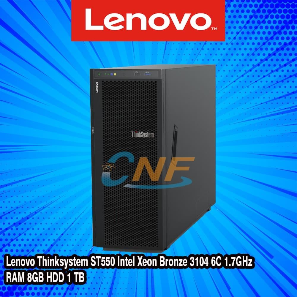 LENOVO SERVER ThinkSystem ST550 HDD 1TB RAM 8GB ORIGINAL (7X10A01ZSG)