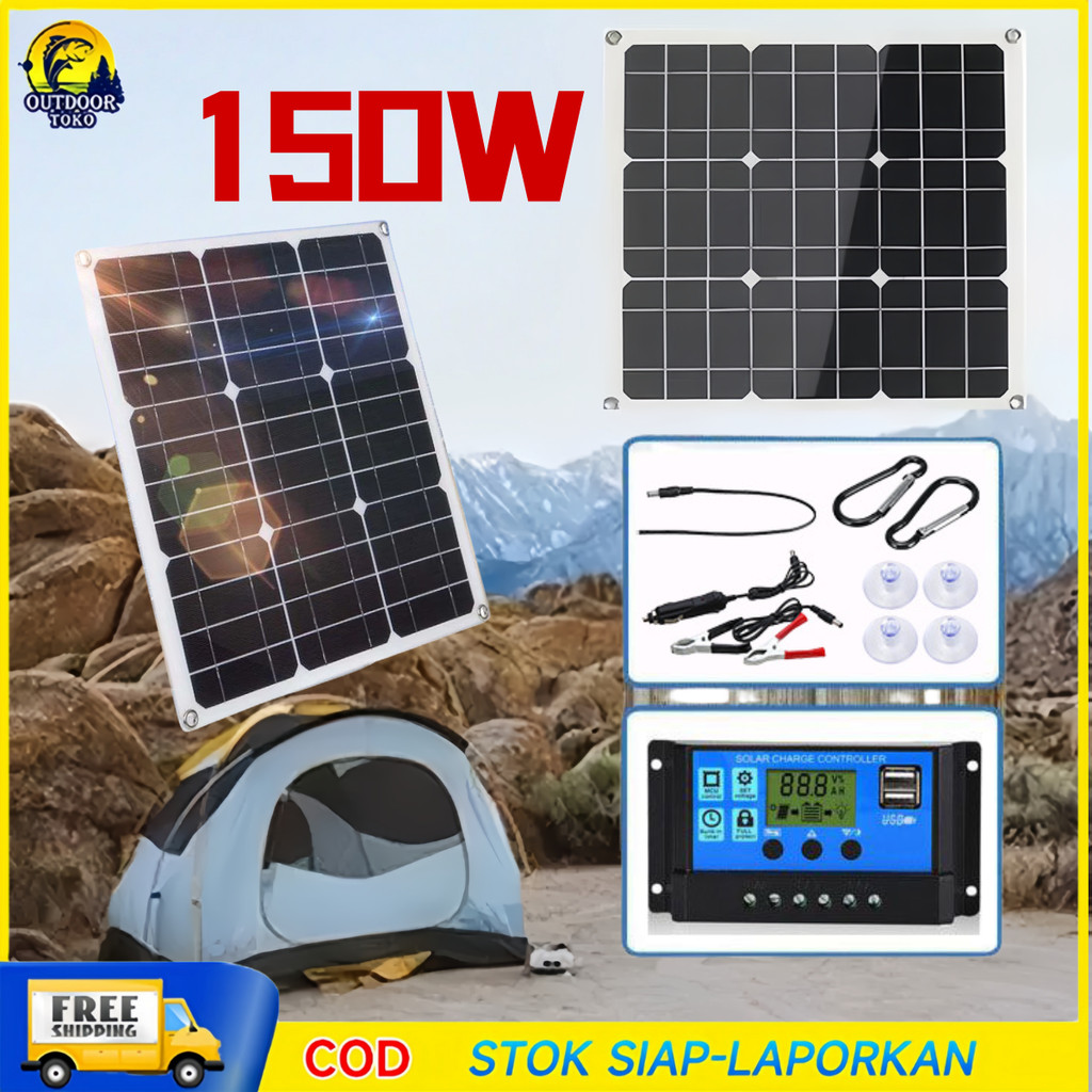 150W SOLAR PANEL PANEL SURYA PEMBANGKIT LISTRIK TENAGA SURYA 60W SOLAR PANEL PANEL SOLAR PANEL SURYA