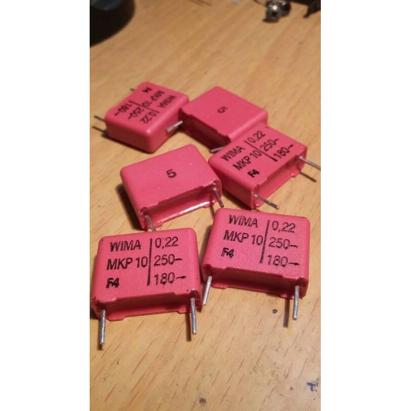 Part MKP10 220nF/180v/250v Wima