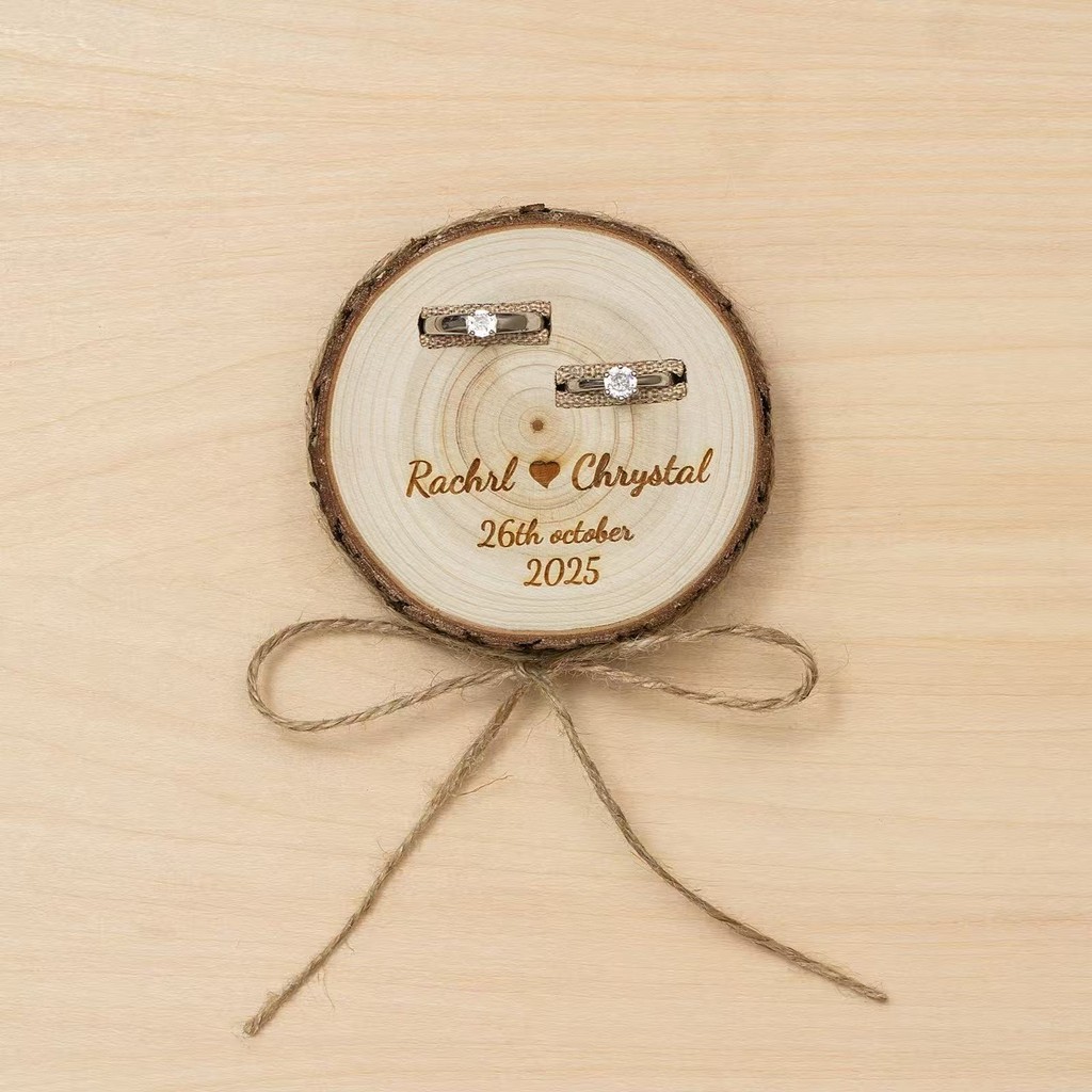 

Personalized Wooden Wedding Rings Box Proposal Ringbox Engagement Ring box Custom Wedding Ring box