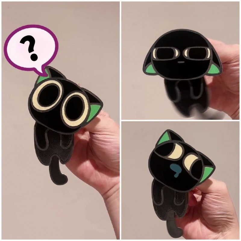 Gantungan Kunci Akrilik Kucing/Pendant Tas Sekolah