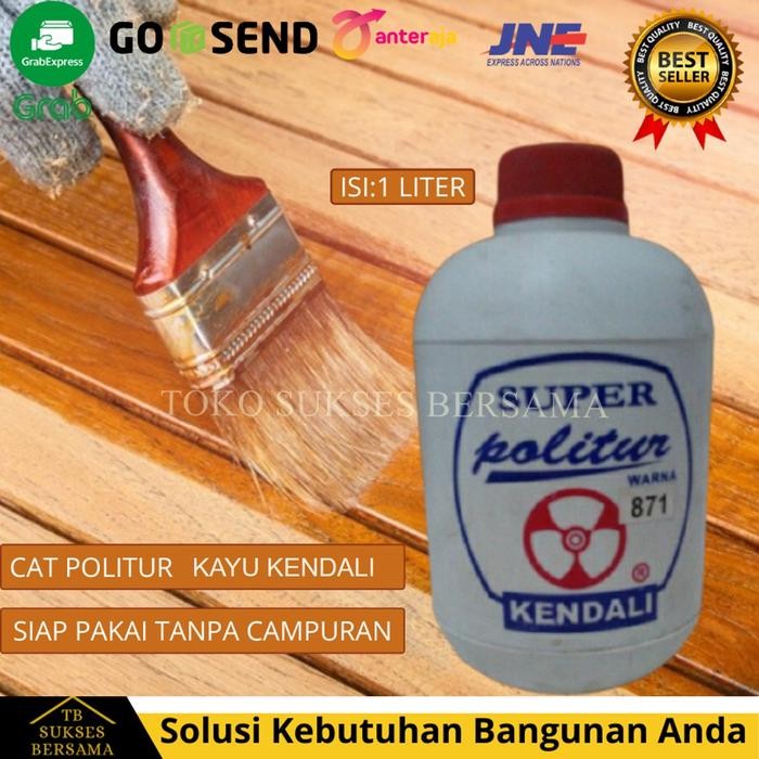 Baru CAT PELITUR PLITUR KAYU KENDALI CAT KAYU PLITUR POLITUR PINTU JENDELA - 877