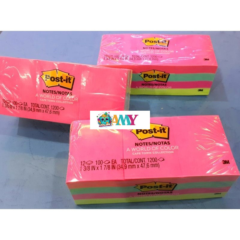 

POST IT 653 AN NEON COLOUR 1 PAK AMY STASIONARY