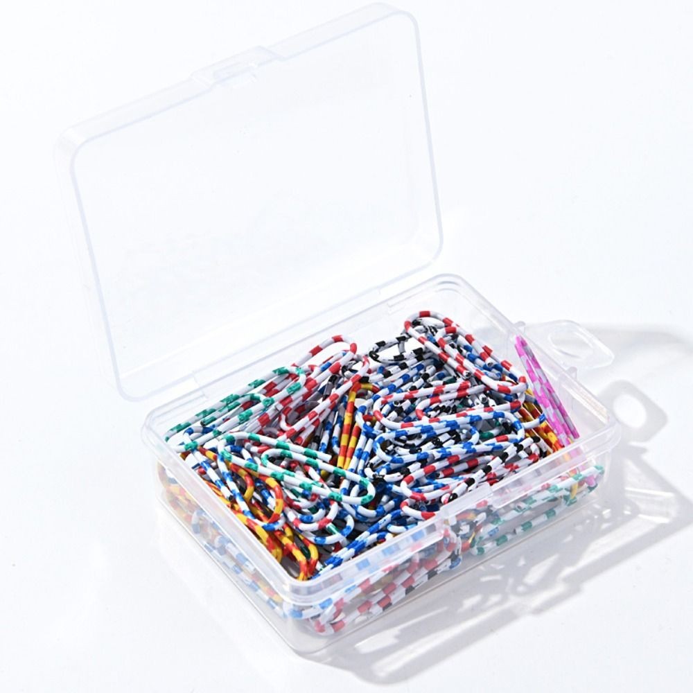 

50PCS File Holder Creative Metal Paper Clips Alloy Binding Bookmark Clip Colored Binder Clamps Binding