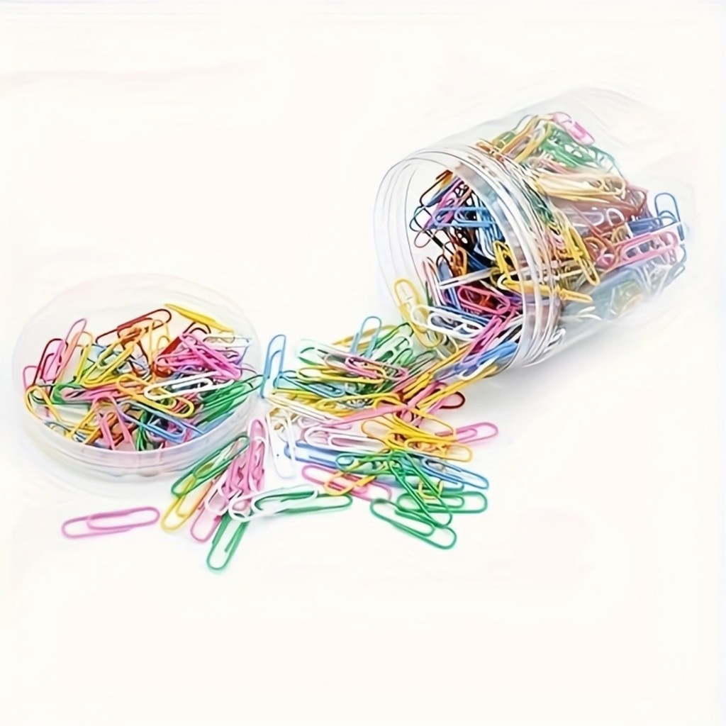 

200pcs color paper clip small size, decorative paper clip office school home file organization
