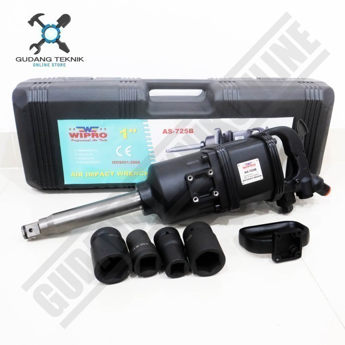 Alat Buka Baut Roda Truck Mobil 1 inch AS725B AS925 WIPRO / Air Impact Wrench Alat Buka Baut Angin 1