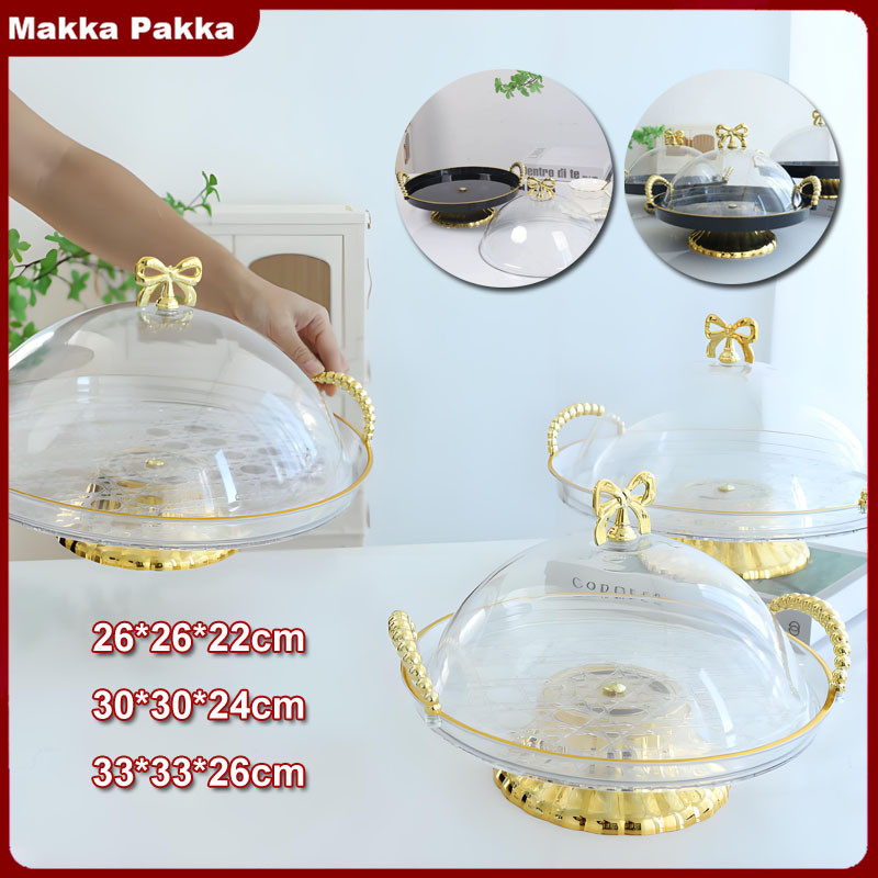 Tudung Saji Set Mewah Penutup Makanan Tempat Penyimpanan Cake Roti Buah