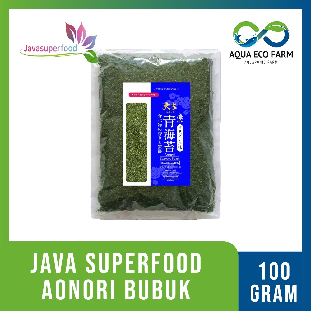 

[AquaEcoFarm] AONORI Bubuk Nori Halal 100 g / 50 gr / 10gr │Ao Nori Powder Import Taburan Takoyaki │ Seaweed Powder Mentai / Nori Bubuk Bandung